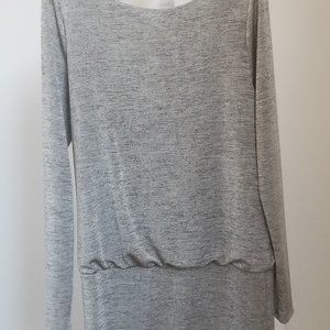 White House/Black Market Long Sleeved Grey Top